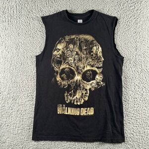 THE WALKING DEAD Sleeveless Tank T-Shirt‎ Size Medium Black Walkers